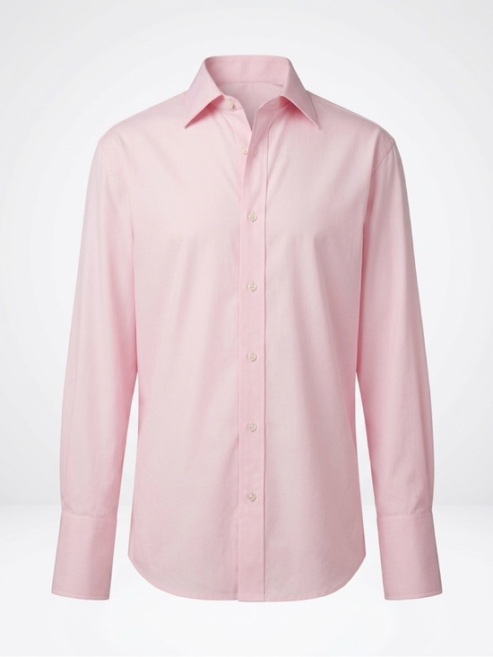 Charvet Other - Charvet Dress Shirt, French Cuffs , Split Hem, Light Pink Check, MenM(39)15.5